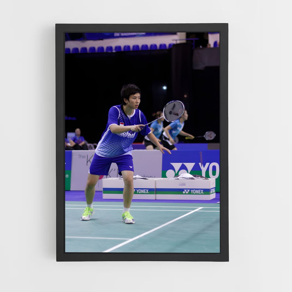 Poster Liliyana tennis – affiche Badminton (vue 2)